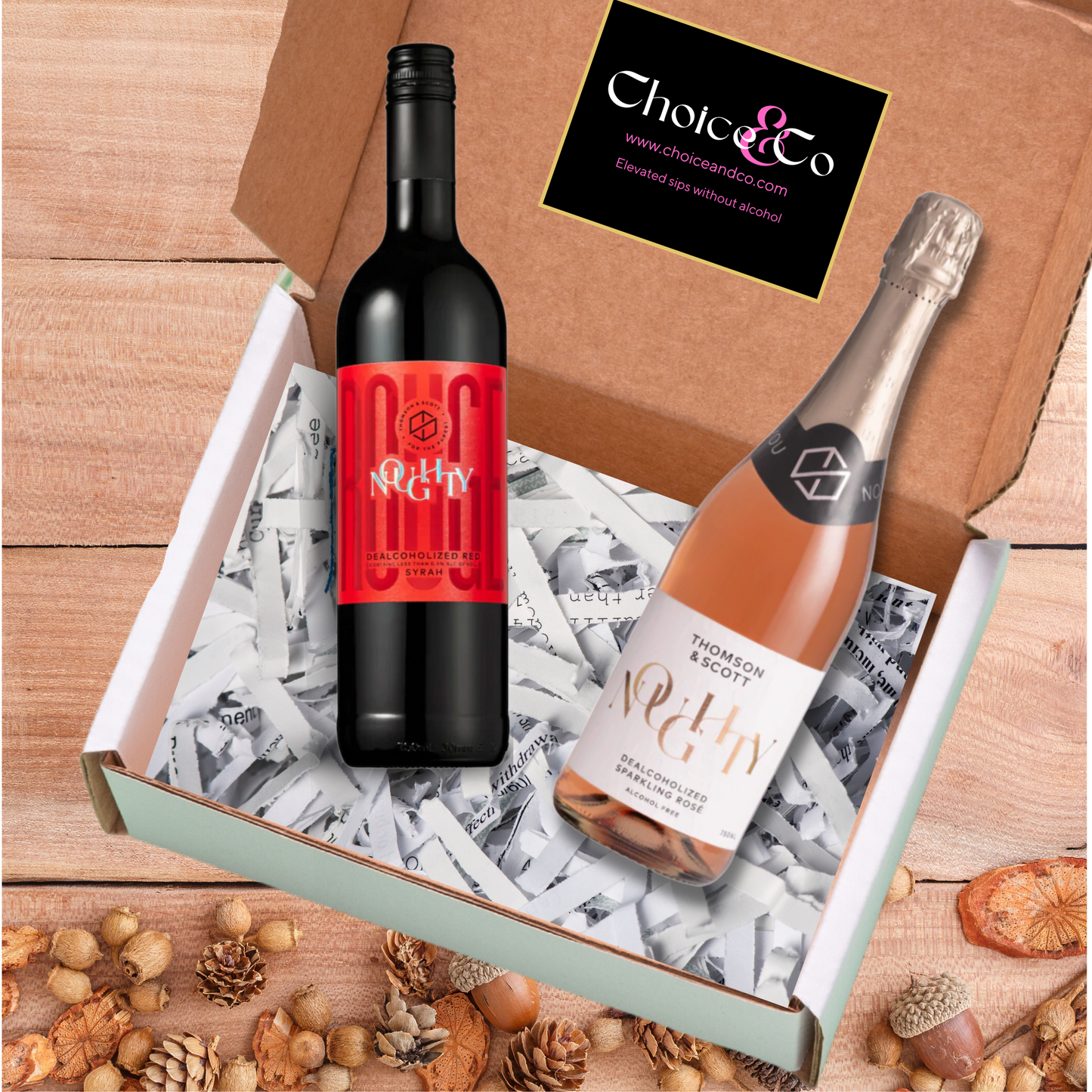Bubbly Bliss Nonalcoholic Wine and Bubbles Gift Set