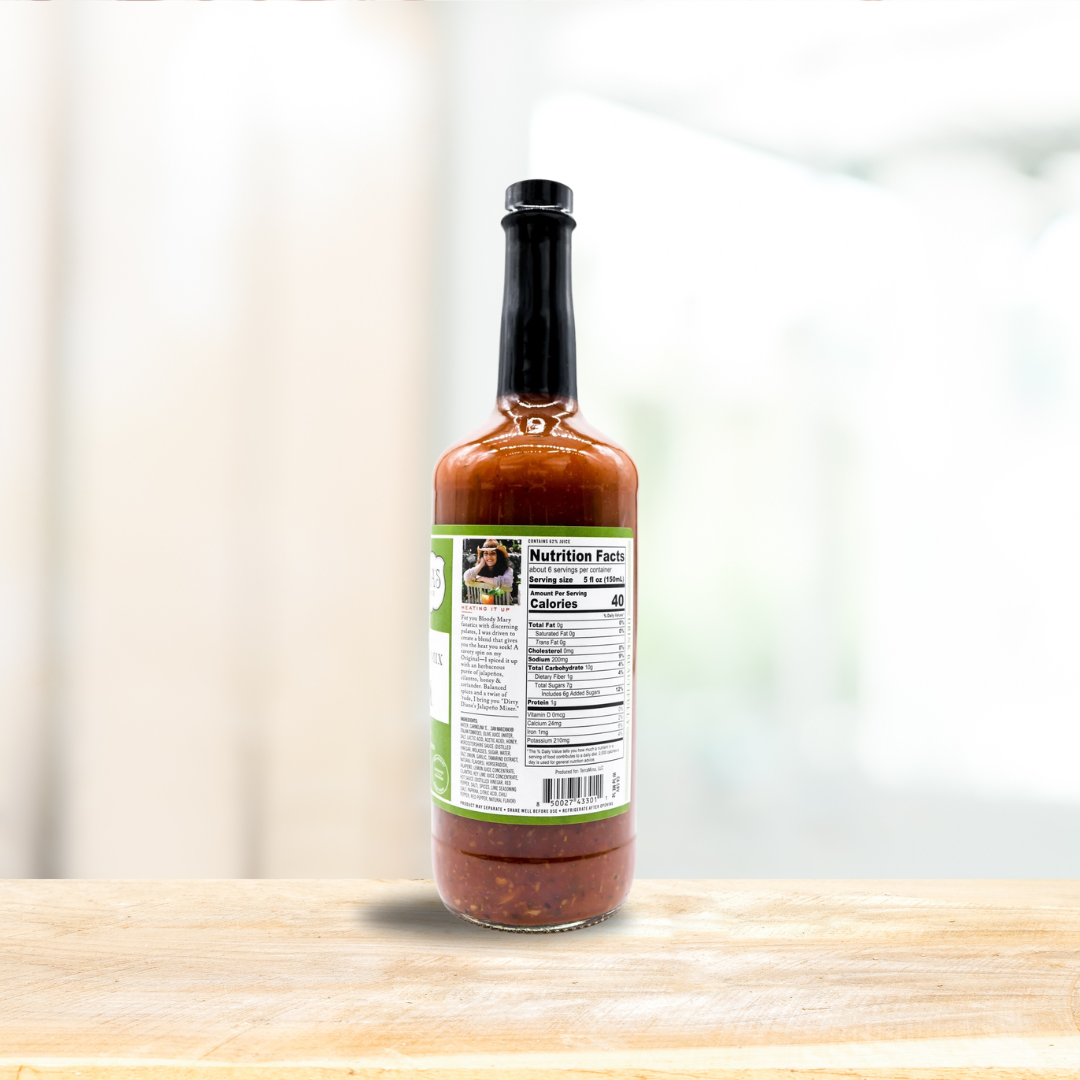 Single Bottle of Diane's Original or Dirty Diane Bloody Mary Mix