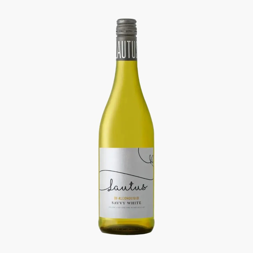 Bottle of nonalcoholic Lautus Sauvignon Blanc